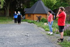 První turnaj Polabské ligy v pétanquu na zahradě Klementinky